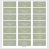 Minimale Adresetiketten voor groene leisteen met b Sticker (Vel)