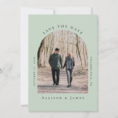 Minimale advertentiesgroen save the date (Voorkant)