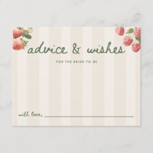Minimale "Advies & Wensen" Markt Bruiloft Feest Informatiekaartje