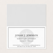Minimale advocatuur | VISITEKAARTJE (Buitenkant ongevouwen)