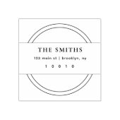 Minimale afbeelding en eenvoudige ronde rubberen s rubberstempel (Afrduk)