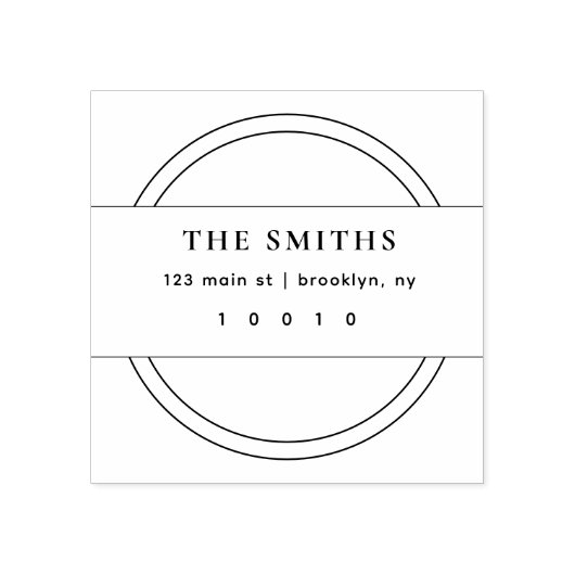 Minimale afbeelding en eenvoudige ronde rubberen s rubberstempel (Afrduk)