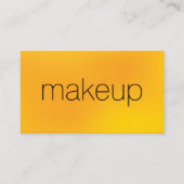 Minimale afbeeldingstekst met gele achtergrond visitekaartje (Voorkant)