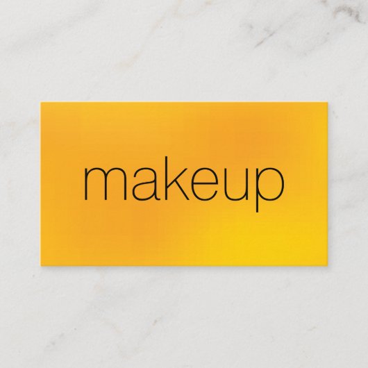 Minimale afbeeldingstekst met gele achtergrond visitekaartje (Voorkant)