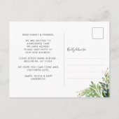 Minimale afbraak We hebben nieuwe thuisbeweging ge Aankondigingskaart (Achterkant)