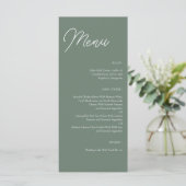 Minimale afdrukbare Sjabloon Sage Green Wedding Me (Staand voorkant)