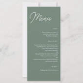Minimale afdrukbare Sjabloon Sage Green Wedding Me (Voorkant)
