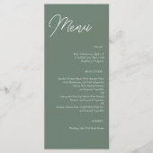 Minimale afdrukbare Sjabloon Sage Green Wedding Me (Voorkant)