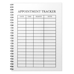 Minimale Afspraak Tracker Notitieblok Notitieboek