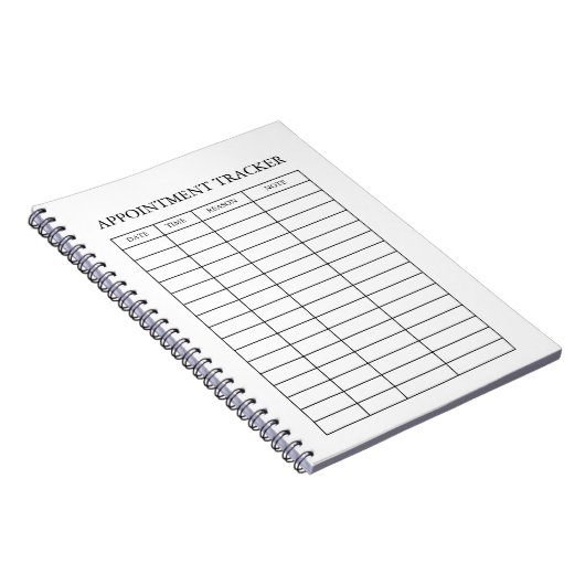 Minimale Afspraak Tracker Notitieblok Notitieboek (Rechterzijde)