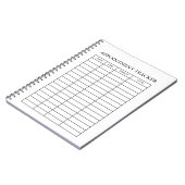 Minimale Afspraak Tracker Notitieblok Notitieboek (Linkerzijde)