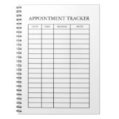 Minimale Afspraak Tracker Notitieblok Notitieboek (Voorkant)