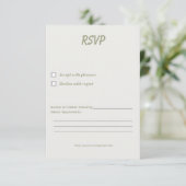 Minimale afstudeer RSVP kaart sjabloon (Staand voorkant)