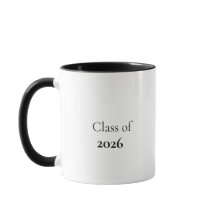 Minimale afstudeermok – Klas van 2026 Elegant Cade