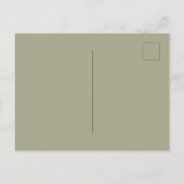 Minimale Afstuderen 3 Foto van Sage Calligraphy Uitnodiging Briefkaart (Achterkant)