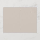 Minimale Afstuderen 3 Foto van Taupe Calligraphy Uitnodiging Briefkaart (Achterkant)