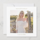 Minimale Afstuderen, eenvoudige Gold QR-code Kaart (Voorkant)