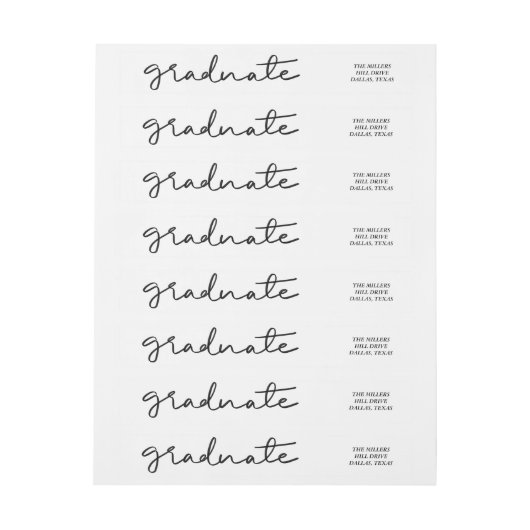 Minimale Afstuderen Typografie (Vel)