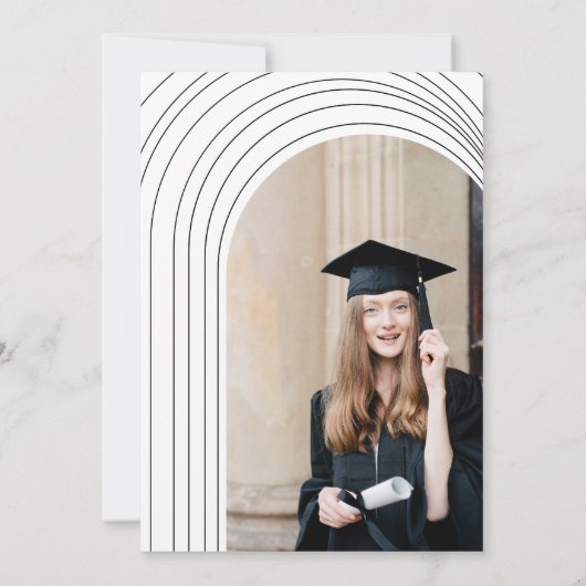 Minimale Afstuderen voor kalligrafie Kaart (Achterkant)