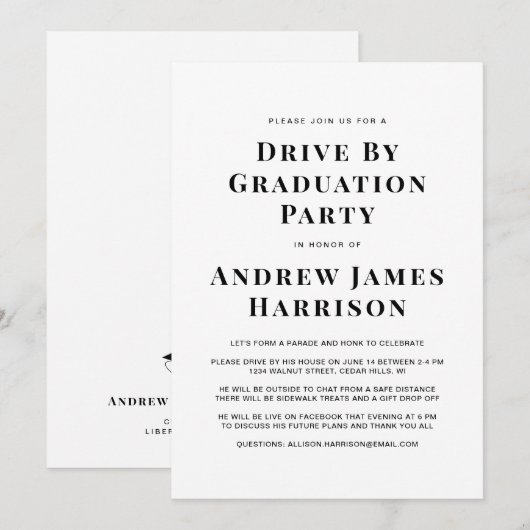 Minimale afstuderen voor modern station per partij kaart (Voorkant / Achterkant)