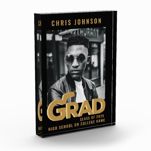 Minimale Afstuderen voor moderne goudbloedige typo Fotoblokken (Links)