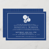 Minimale Afstuderen voor technicus|Uitnodiging voo Kaart (Voorkant / Achterkant)