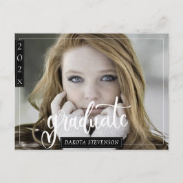 Minimale Afstuderen voor zwart-witfoto's Briefkaart