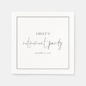 Minimale aftredingpartij voor vaste-lijngrens servet (Voorkant)