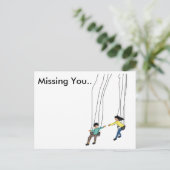 Minimale afwezigheid van briefkaart met illustrati (Staand voorkant)