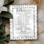 Minimale agenda voor de dag van de bruidsdag