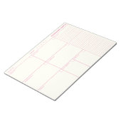 Minimale agenda voor speciale weekbladen notitieblok (Schuin)