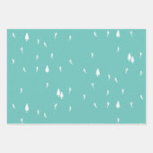 Minimale alpiene kiers die illustratie blauw maken inpakpapier vel (Voorkant)