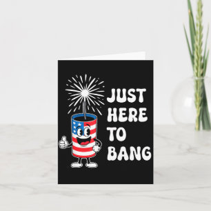 Minimale Amerikaanse Vuurwerk Grappige 4 Juli Kaart