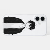 Minimale Anime Jongen Hoesje voor Telefoon iPhone 16 Hoesje (Achterkant horizontaal)
