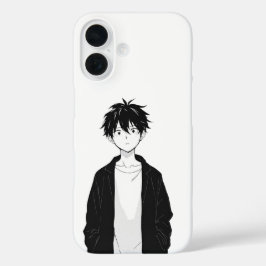 Minimale Anime Jongen iPhone / iPad hoes