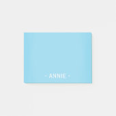 Minimale Aqua Blue  4 x 3 inch Post-it® Notes (Voorkant)