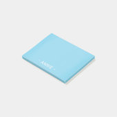 Minimale Aqua Blue  4 x 3 inch Post-it® Notes (Schuin)
