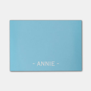 Minimale Aqua Blue  4 x 3 inch Post-it® Notes