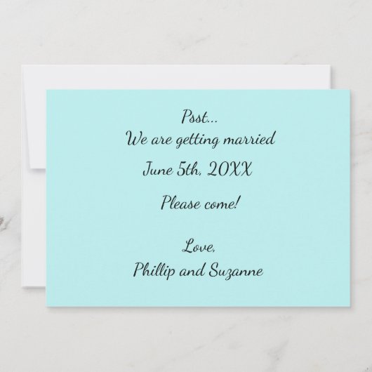 Minimale Aqua Blue Bubbles opslaan Kaart (Achterkant)