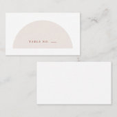 Minimale Arch Cream en Terracotta Flat Plaatskaartje (Voorkant / Achterkant)