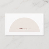 Minimale Arch Cream en Terracotta Flat Plaatskaartje (Voorkant)