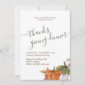 Minimale Arch Foto Groene Bedankt met diner Kaart (Voorkant)