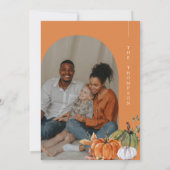 Minimale Arch Photo Bedankt geven diner Kaart (Achterkant)