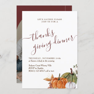 Minimale Arch Photo Burgundy Bedankt geven inwendi Kaart