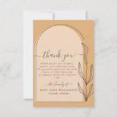 Minimale Arch Script Funeral Hartelijk dank kaart (Voorkant)