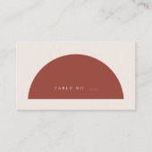 Minimale Arch Terracotta en Cream Flat Place C Plaatskaartje (Voorkant)