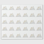 Minimale Arctische Gletsjer Cadeaupapier (Vlak)