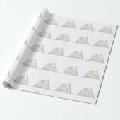 Minimale Arctische Gletsjer Cadeaupapier (Uitgerold)