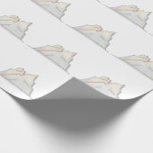 Minimale Arctische Gletsjer Cadeaupapier (Hoek)