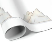 Minimale Arctische Gletsjer Cadeaupapier (Rol Hoek)